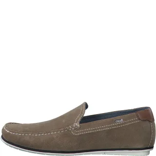 s.Oliver Red Label - Mokassins aus Leder beige - Gr. - 41