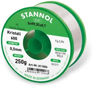 STANNOL Lötzinn Kristall 600 TC, 0,5 mm, 250 g