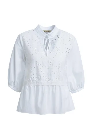 Smith&Soul - Boho Blouse Embroidery white - Gr. - M