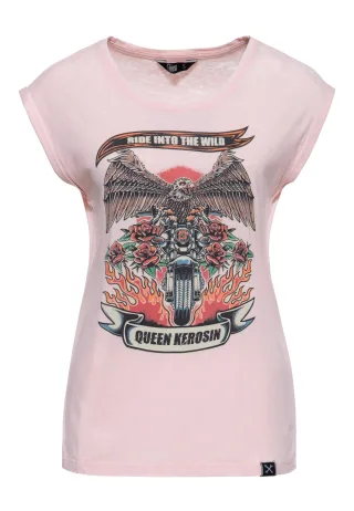 Queen Kerosin Damen T-Shirt Ride Into The Wild