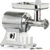 Mahlzeit Fleischwolf Edelstahl Hackfleischmaschine elektrisch 450W 75kg/h silber, 450 W