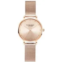 Victoria Hyde Quarzuhr Metropolitan Armbanduhr, Damenuhr, Edelstahlarmband, analog Mesh-Armband, (1-tlg., Kein Set)