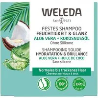 WELEDA Festes Haarshampoo Festes Shampoo - Feuchtigkeit & Glanz 50g
