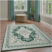 OTTO home Teppich Oriental, Made in Belgium, rechteckig, Höhe: 7 mm, Orient-Optik, mit Bordüre, Teppich, Kurzflor, Weich, Kundenliebling
