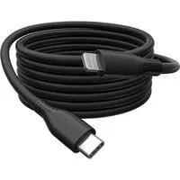 USB 2.0 Silikon-Kabel USB-C > Lightning, MFI zertifiziert schwarz, 2 Meter, PD 2.0, Laden mit bis zu 60 Watt