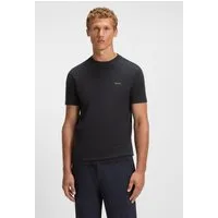 BOSS GREEN Rundhalsshirt Tee Regular Fit Stretch Jersey Cotton, Logo on Chest, Rundhals