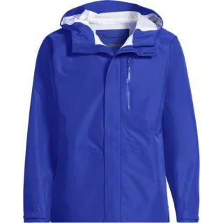 Verstaubare wasserdichte Regenjacke, Herren,  Blau, Polyester, by Lands' End