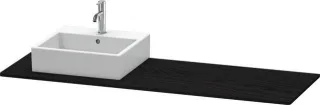 Duravit XSquare Konsole Eiche Schwarz Matt 1600x550x16 mm - XS060HL1616 XS060HL1616