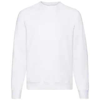 Fruit of the Loom - "Classic" Sweatshirt für Herren Raglanärmel (Weiß)