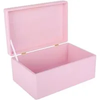Creative Deco Aufbewahrungsbox mit Deckel Groß Erinnerungsbox Baby Holzbox 30 x 20 x 14 cm