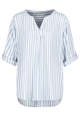 Authentic Style - RE9CIGxhbmdhcm0gQmx1c2UgQWxsb3ZlciBQcmludA== open air blue-white - Gr. - XL