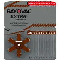 RAYOVAC 10x Rayovac Hörgerätebatterie 312 Zinc Air Extra Advanced Batterie