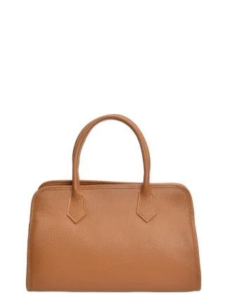 Anna Luchini Braun Rindsledertasche