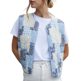 Threadbare - "Cabos" Weste für Damen, Gesteppt, Regulär (Blau)