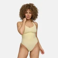 cfab (creamy fabrics) Shaping-Body Neckholder Bodysuit mit Slip-Baby Yellow-2XL (1-tlg)