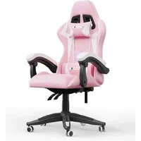 Gywowken Gaming-Stuhl Gaming Stuhl Ergonomisch - Gamer Stühle mit Lendenkissen, Gaming Chair Höhenverstellbar - 90-135° Rückenlehne