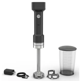 KitchenAid Go Cordless Stabmixer 5KHBRV00BM - Matt Schwarz - ohne Akku