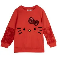 Cerda Sweatshirt Hello Kitty Sweatshirt Kinder 100 % Baumwolle angeraut bequem