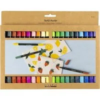 creativ company Marker Creativ Company Textil-Marker, Standard-Farben, Strichstärke 2,3+3,...