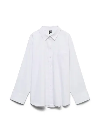 VERO MODA - VMLOTUS LS SHIRT WVN NOOS Bright White - Gr. - S