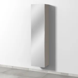 Sanipa 3way Hochschrank mit 1 Doppelspiegeltür, Kaschmir-Matt BP1521U