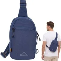 Bench. Umhängetasche Rucksack Crossbody Sling Bag Damen Herren klein, Fahrrad Tasche Konzert Festival Bag Umhängetasche + Etui