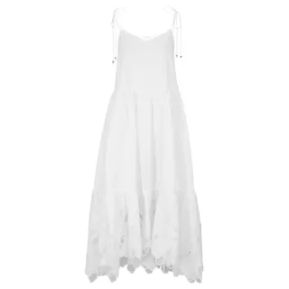 Boss - Maxikleid für Damen (Weiß bedruckt)
