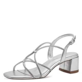 Tamaris - Da.-Sandalette silver - Gr. - 39