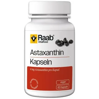 Raab Vitalfood Astaxanthin | 60 Kapseln | vegan