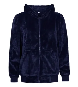 Wärmehalter - Ladies Soul Warming Soft Fleece Lounge Hoodie - Navy