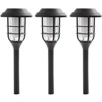 NOWA LED Solarleuchte, LED-Leuchtmittel fest verbaut, Warmweiß, Solarlampe Garten Deko Solarlampen für Außen Erdspiess