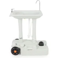 Stagecaptain Waschbecken PSW-30 Portables Festival Camping-Waschbecken (mit 30 Liter Wassertank, 1-St., inkl. Spender für Flüssigseife & Handtuchhalter), Spülbecken mit mechanischer Wasserpumpe