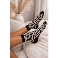 Lycille Socken Zebra Socken Damen 37-41 Baumwollsocken mit Animal Print viele Farben