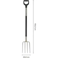 Fiskars Spatengabel, Ergonomic grau