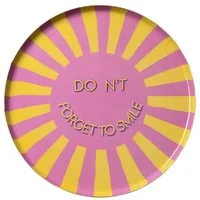 Giftcompany Tablett Dekotablett Love Trays Do not forget to smile (22,9cm)