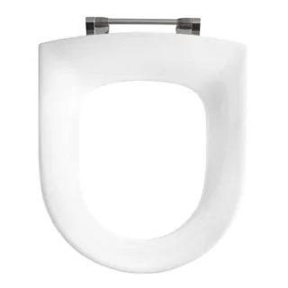 Pressalit Projecta D WC-Sitz 879011-DC7999 weiß polygiene, ohne Deckel, Standard, Spezialscharnier DC7, universal, Edelstahl