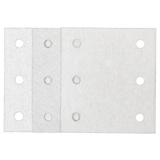 Makita Schleifpapier-Set 102x114 mm 3-tlg. Körnung A60, A100, A150, Klett - 6 Loch - 192352-4