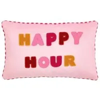 Next Dekokissen Verziertes Kissen, Happy Hour, 50 x 30 cm