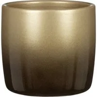 Scheurich Blumentopf Scheurich Übertopf gold 13,5 x 13,5 cm Keramik