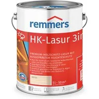 Remmers Holzschutzlasur HK-Lasur 3in1 ebenholz 5 Liter für aussen, 3facher Holzschutz mit Imprägnierung + Grundierung + Lasur
