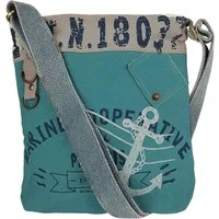 Sunsa Umhängetasche Damen Umhängetasche, blaue Maritim Schultertasche, vegane Handtasche, vegan
