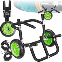 tectake SUP-Transportwagen Surfboard Transportwagen WaveWheel, rostfreies Aluminium, (Komplettset), inkl. 2 Sicherungsgurte, 62 x 53 x 49 cm