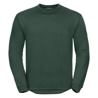 Russell Herren Rundhalsausschnitt Set In Sweatshirt Top (Flasche Grün)