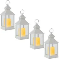 EAXUS LED Laterne Windlicht mit realistischem Flammeneffekt, LED fest integriert, warmweiß, 360° drehbarer Aufhängering, täuschend echte LED-Kerze