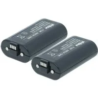 vhbw Akku passend für Microsoft Xbox One, Xbox One Elite, Xbox One S, Xbox Akku Akku Li-Ion 1100 mAh (3 V, 2 St), Leistungsfähige Austausch-Akkus für den Controller Ihrer Spielkonsole