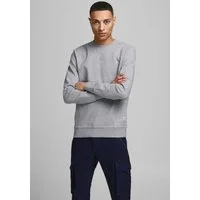 Jack & Jones Sweatshirt JJEBASIC mit Flaglabel und weicher Baumwollmischung unifarben, modisch, regular fit, Baumwolle, Rundhals