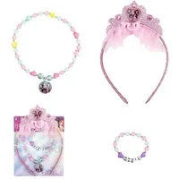 Disney Princess Schmuckset Schmuckset Kinder 3-teiliges Set mit Halskette, Armband & Ring