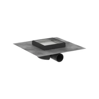 hansgrohe RainDrain Boden-Punktablauf 56112800 15x15cm Abdeckung, rückseitig befliesbar, Edelstahl