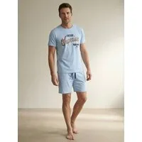 Henry Terre Shorty Pyjama Set Kurz - Paul Nightwear