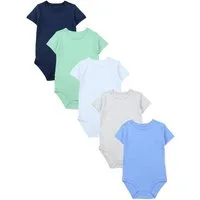 TupTam Kurzarmbody TupTam Jungen Baby Body Kurzarm in Unifarben - 5er Pack